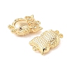 Brass Pendants Rhinestone Settings KK-Q816-40G-3