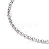 2MM 304 Stainless Steel Rolo Chain Slider Bracelet Making AJEW-JB01406-3