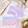 Wavy Rectangle Acrylic Blank Sign Pendant Decorations DIY-GA0006-40-4