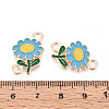 Alloy Enamel Connector Charms PALLOY-N181-10KCG-3