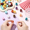 100Pcs Opaque Acrylic Beads OACR-CJ0002-82-4