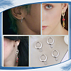 4Pcs 2 Colors Stainless Steel Hoop Earring STAS-LP0001-09-4