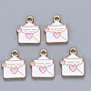 20Pcs Alloy Enamel Pendants ENAM-FP0002-03-3