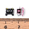Halloween Theme Printed Opaque Resin Cabochons CRES-T025-19-3