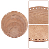 Wooden Crochet Basket Bottoms Set DIY-WH0019-97-6