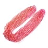 Baking Paint Transparent Glass Beads Strands DGLA-A035-T10mm-A01-2