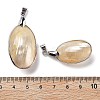 Electroplate Natural Shell Big Pendants KK-F882-05P-3
