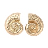 Conch Alloy Stud Earrings for Women EJEW-A112-07KCG-2