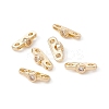 Rack Plating Brass Pave Clear Cubic Zirconia Connector Charms LS-KK-G433-04LG-3