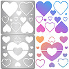 Valentine's Day Stainless Steel Metal Cutting Dies Stencils DIY-WH0518-001-1