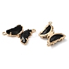 Brass Pave Faceted Glass Connector Charms FIND-Z020-04C-2