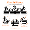 Fashion Iron Medal Hanger Holder Display Wall Rack ODIS-WH0021-087-5