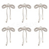 15Pcs Alloy Micro Pave Cubic Zirconia Pendants FIND-ME0001-68-1