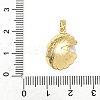 Brass Pave Cubic Zirconia Pendants KK-H076-02G-3