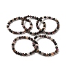 Natural Tourmaline Beaded Stretch Bracelets BJEW-K233-02A-03-1