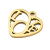 Ion Plating(IP) 201 Stainless Steel Charms STAS-M015-29G-2