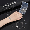 DIY Blank Oval 304 Stainless Steel Link Bracelet Making Kits BJEW-UN00004-4