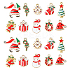 20Pcs 10 Styles Christmas Alloy Enamel Pendants ENAM-CJ0004-49-1