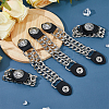 5Pcs Alloy & Imitation Leather Waistcoat Extension Chain FIND-FH0008-85B-5