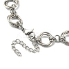 Non-Tarnish 304 Stainless Steel Rings Link Chain Bracelet BJEW-TA00334-02-4