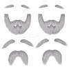 4 Bags 2 Styles Polyester Christmas Santa Claus Beard AJEW-CA0004-95-1