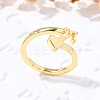 Brass Cuff Rings for Women RJEW-U044-N-1