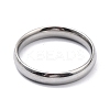 Non-Tarnish 304 Stainless Steel Simple Plain Band Finger Ring for Women RJEW-B036-06P-1