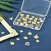 32Pcs 8 Styles Rack Plating Brass Charms KK-FS0001-53-10