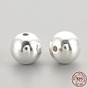 925 Sterling Silver Beads STER-S002-15-4mm-1