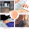Soft Silicone Belly Button Flexible Model Body Part Displays with Acrylic Stands ODIS-WH0002-21-7