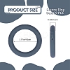 9Pcs Ring Food Grade Eco-Friendly Silicone Focal Beads JX895E-2