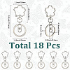 18Pcs Alloy Keychain Clasps KEYC-SC0001-72P-2