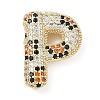Brass Micro Pave Cubic Zirconia Pendants KK-Z108-02G-P-1