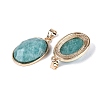 Natural Amazonite Pendants G-Q606-92G-05-2