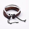 PU Leather Cords Bracelets BJEW-JB04924-3