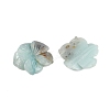 Natural Flower Amazonite Carved Pendants G-B097-01A-08-2