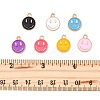 28Pcs 7 Colors Alloy Enamel Charms ENAM-FP0001-66-2