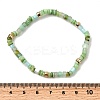 Natural Amazonite & Shell Beads Stretch Bracelets for Women WU5531-4-3