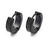 304 Stainless Steel Polishing Effect Hoop Earrings EJEW-M001-40C-EB-4