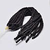 Natural Lava Rock Round Bead Strands G-I124-6mm-10-2
