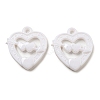Valentine's Day Opaque Acrylic Pendants SACR-L007-042B-1