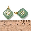 Natural Green Aventurine Pendants GG-CBAA798-03G-06-2