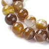 Natural Striped Agate/Banded Agate Beads Strands G-G582-10mm-51-3