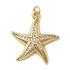Brass Micro Pave Cubic Zirconia Pendants KK-H092-02A-G-1