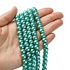 Eco-Friendly Dyed Glass Pearl Round Beads Strands HY-A008-8mm-RB073-4