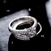 Wedding Engagement Ring Sets for Women RJEW-BB61674-P-8-1