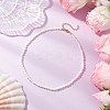 Natural Keshi Pearl Two Sides Polished Beaded Necklaces for Women NJEW-JN05336-01-1