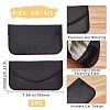 Carbon Fiber Key Car Wallets Car Bag Key Purse Pouch AJEW-WH0029-37-2