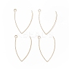 Ion Plating(IP) 316 Stainless Steel Earrings Finding X-STAS-B025-02G-3