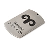Non-Tarnish 304 Stainless Steel Pendants STAS-C098-01C-P-2
